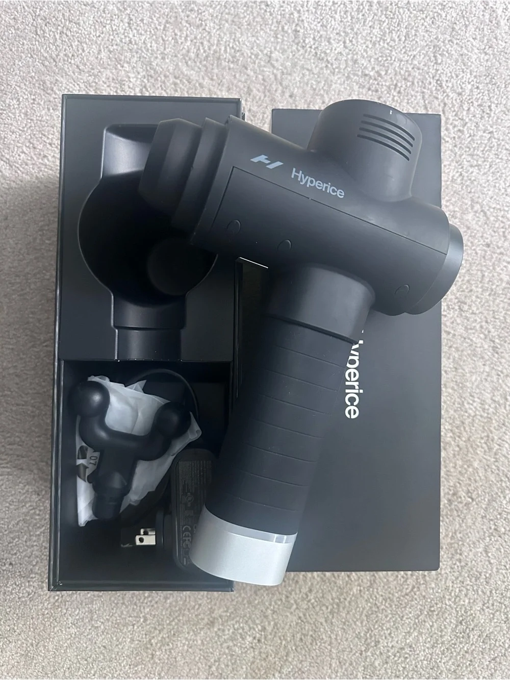 Hyperice Hypervolt 2 Pro Massage Gun w/ Box Charger Attachments & Manual